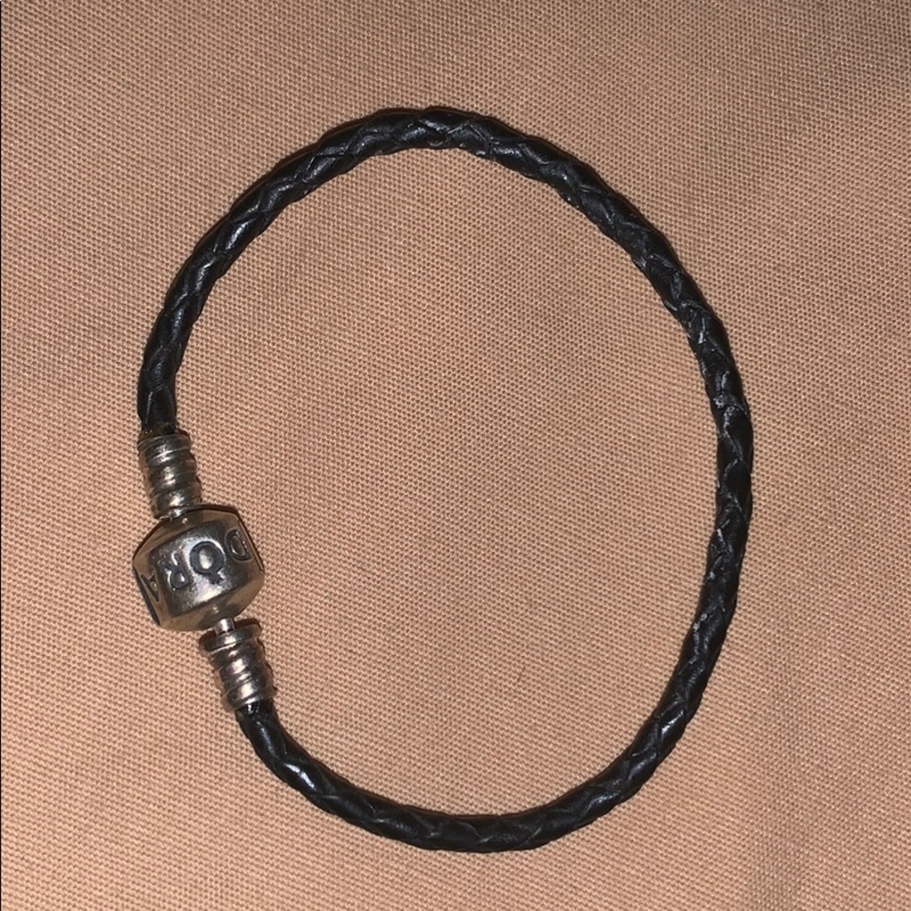 Black rope pandora bracelet
